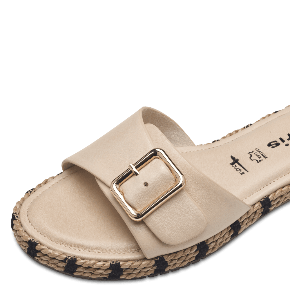 Leather Mule - beige