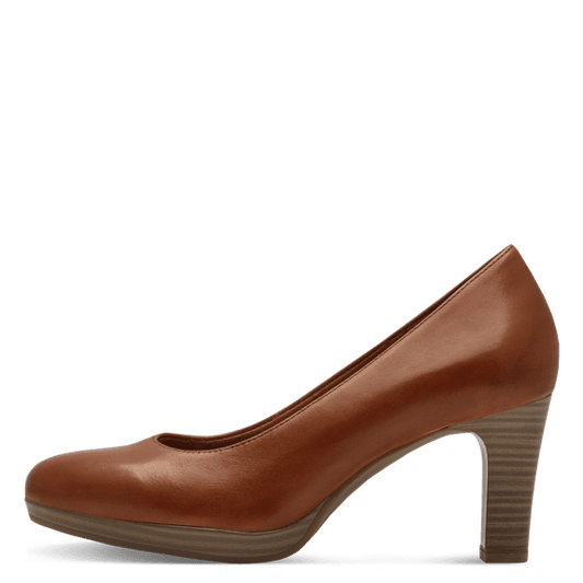 Leather Pumps Cognac-NEW-