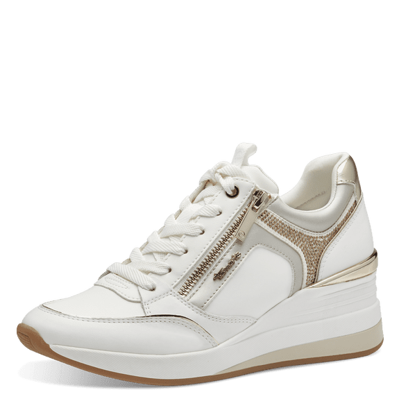 Sneaker White/Gold-NEW-