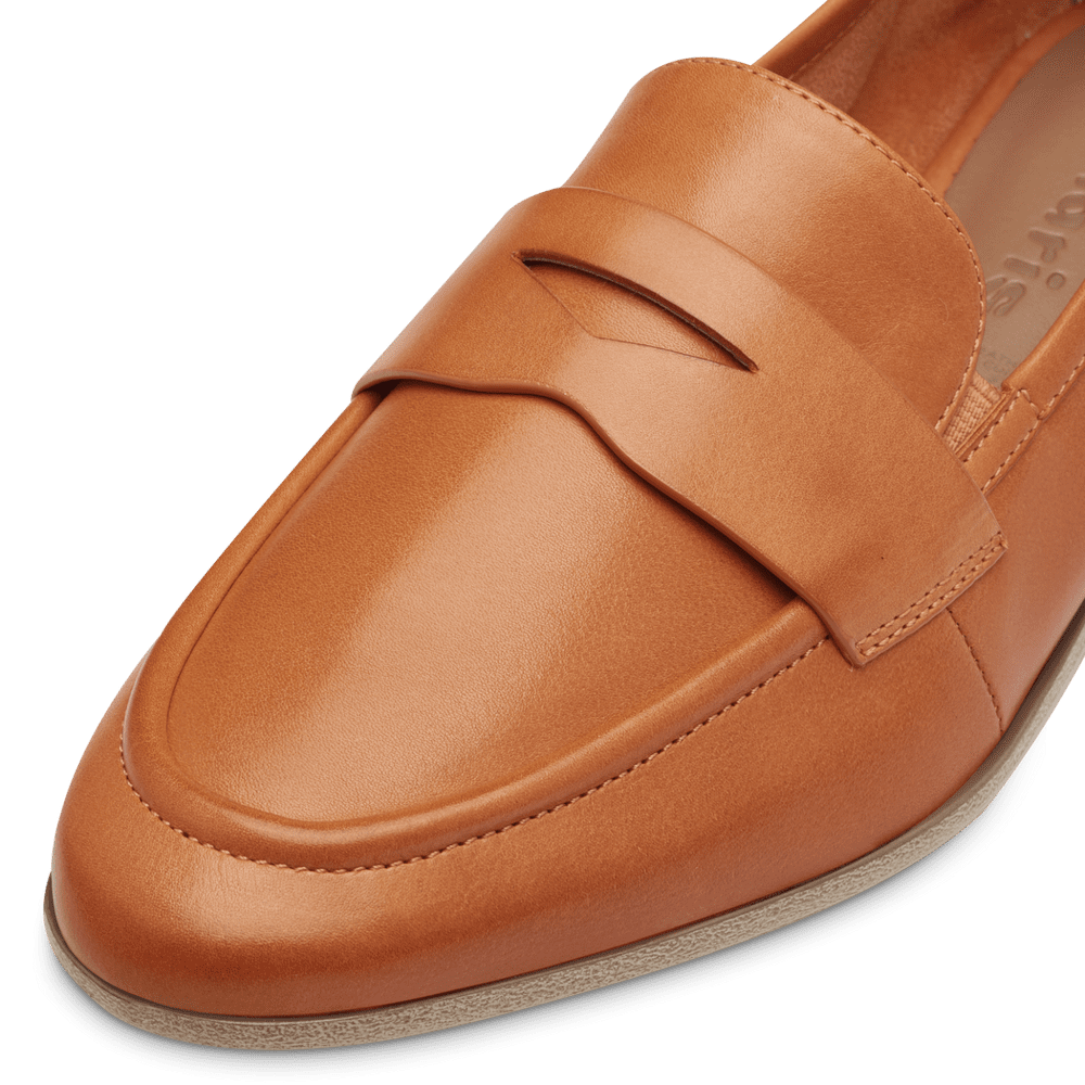 Leather Slipper - orange