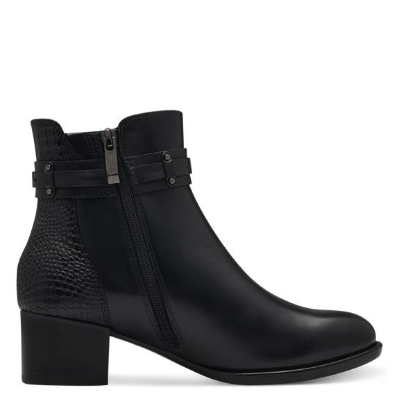 Heeled ankle boots-Black