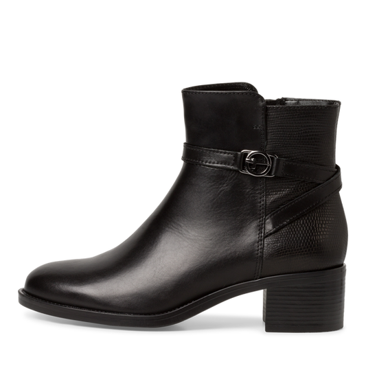 Leather Bootie Black-NEW-