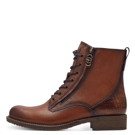 Lace-up ankle Boots Cognac-NEW-