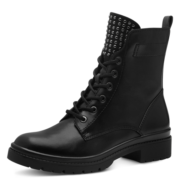 Lace-up ankle boots Black-NEW-