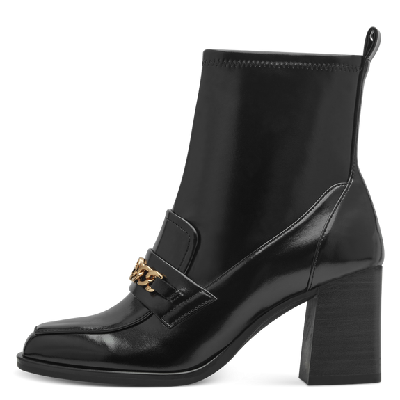 Heeled ankle boots Black-NEW-