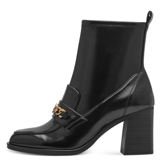 Heeled ankle boots Black-NEW-