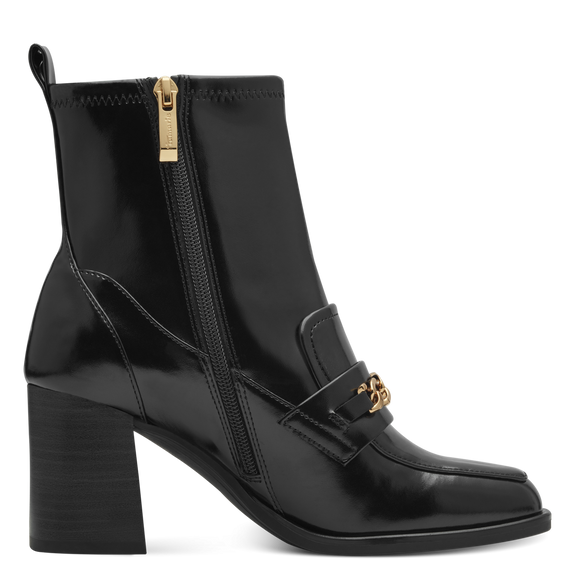 Heeled ankle boots Black-NEW-