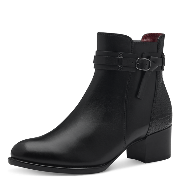 Heeled ankle boots-Black