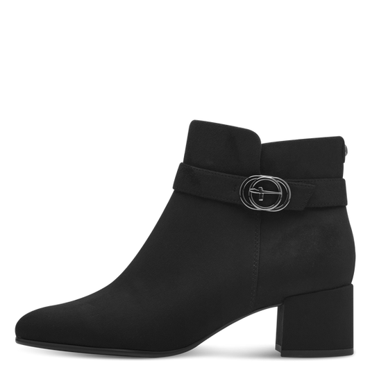 Heeled ankle boots Black-NEW-