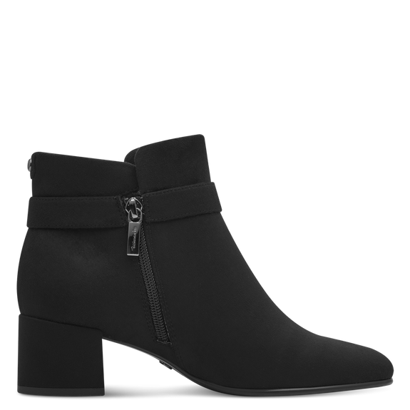 Heeled ankle boots Black-NEW-