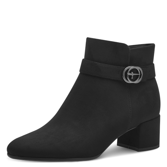 Heeled ankle boots Black-NEW-