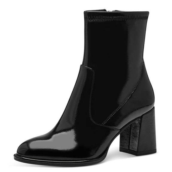 Heeled ankle boots-Black