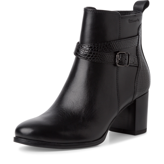 Heeled ankle boots Black-NEW-