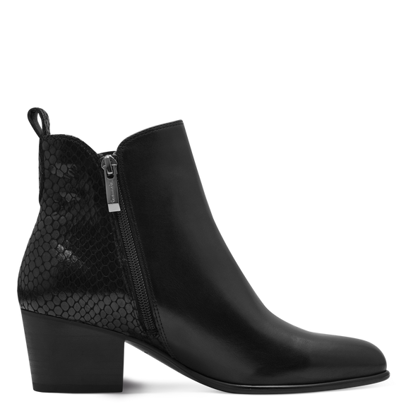 Heeled ankle boots-Black