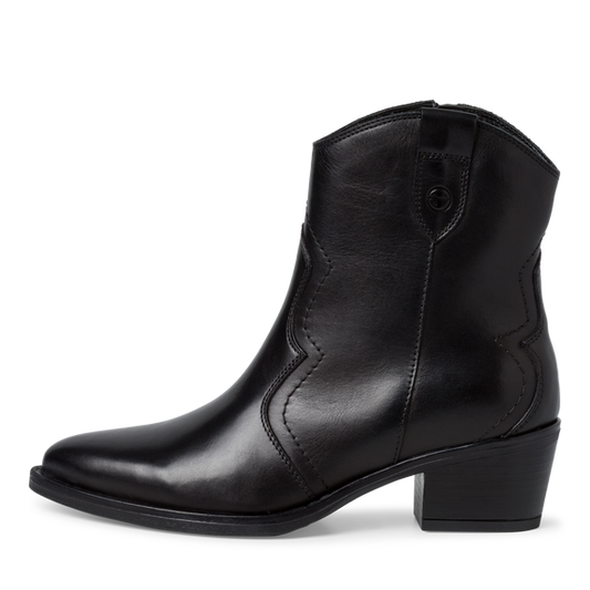 Leather Bootie Black-NEW-