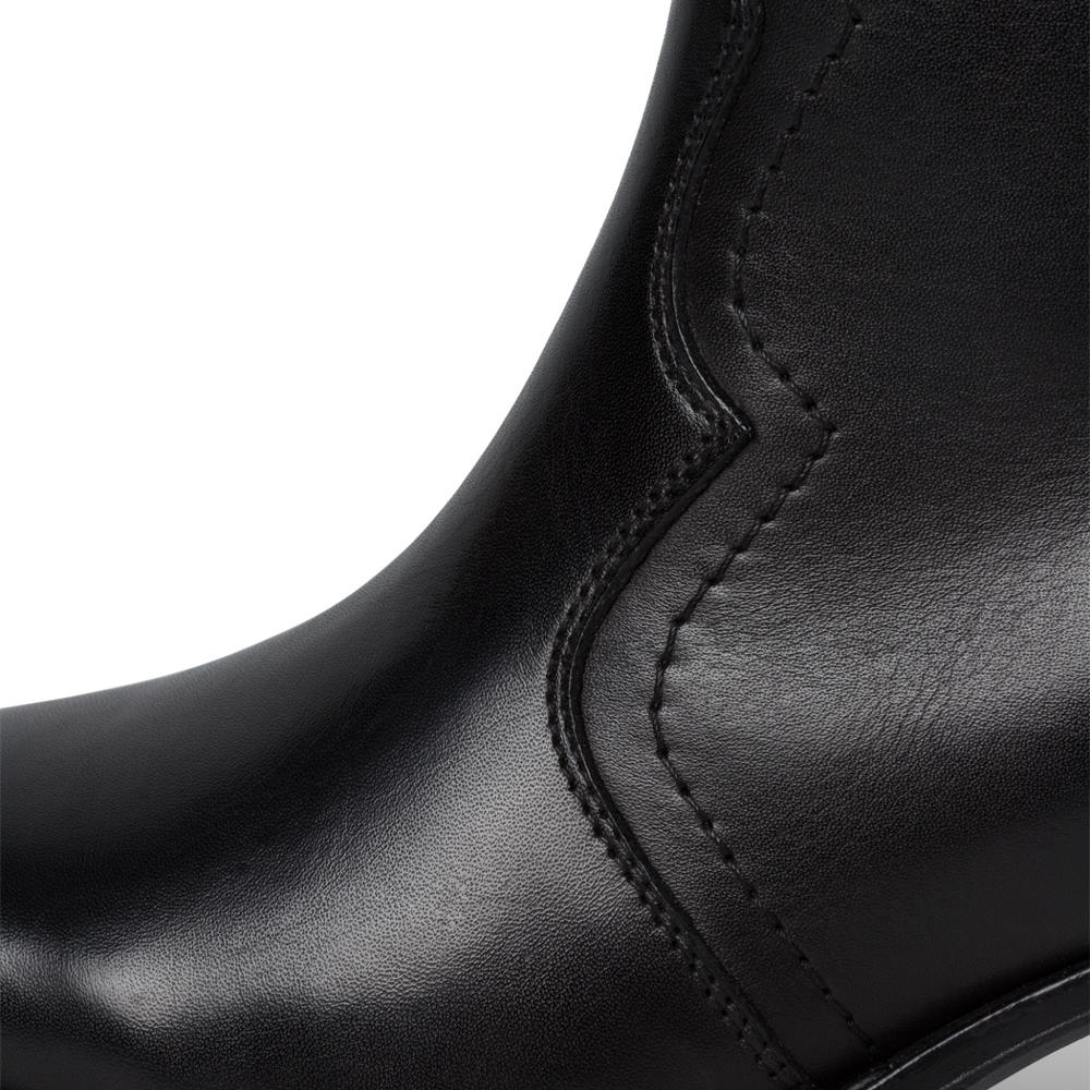 Leather Bootie Black-NEW-