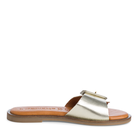 Leather Mule - gold