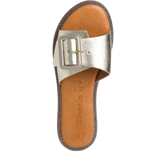 Leather Mule - gold