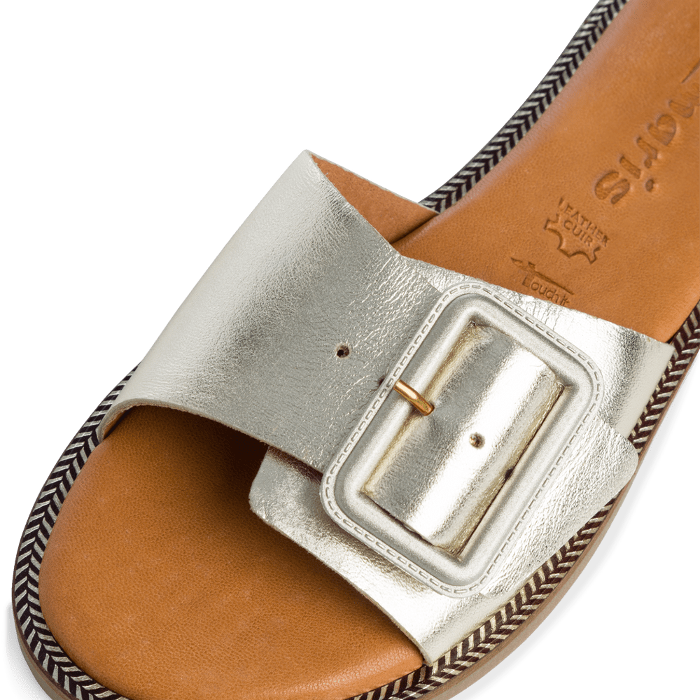 Leather Mule - gold