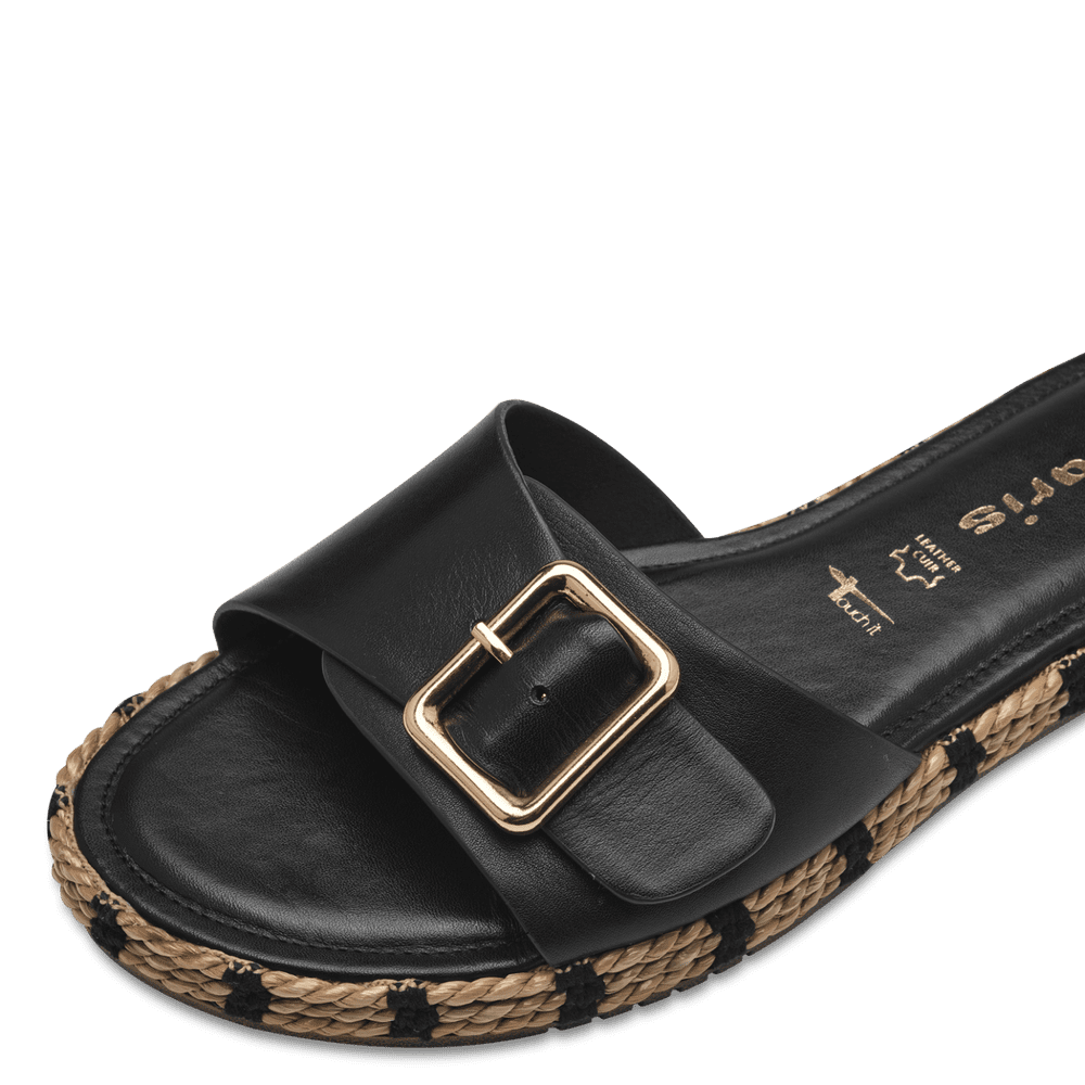 Leather Mule - black