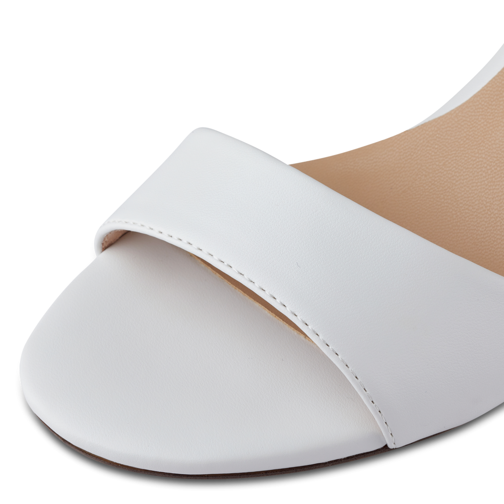 Heeled sandal - White