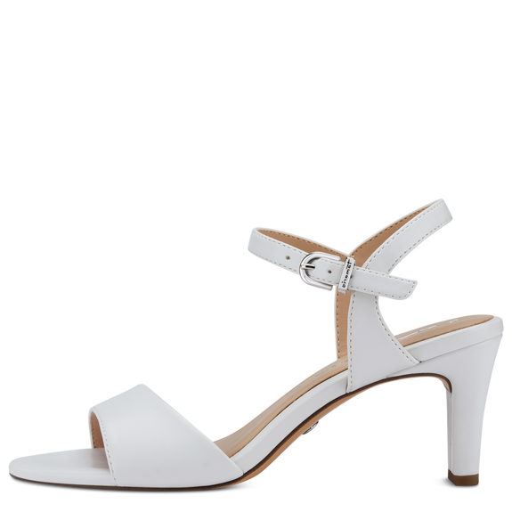 Heeled sandal - White