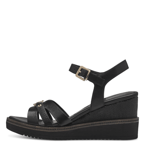 Heeled sandal - black