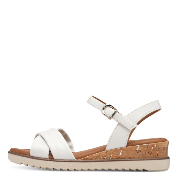 Heeled sandal - white