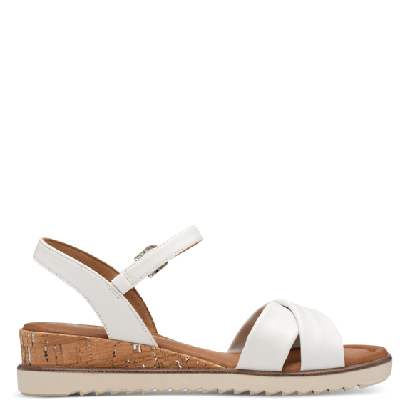 Heeled sandal - white