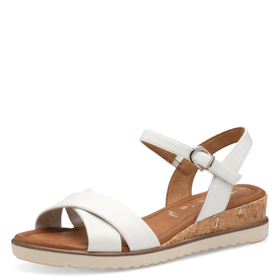 Heeled sandal - white