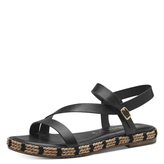 Leather Sandal - black