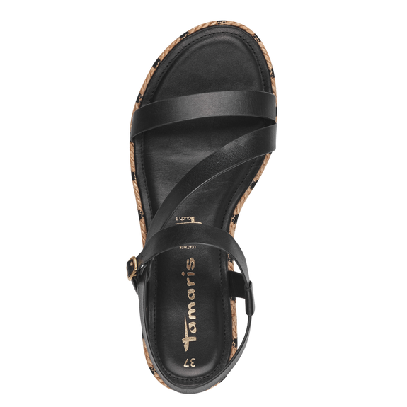 Leather Sandal - black