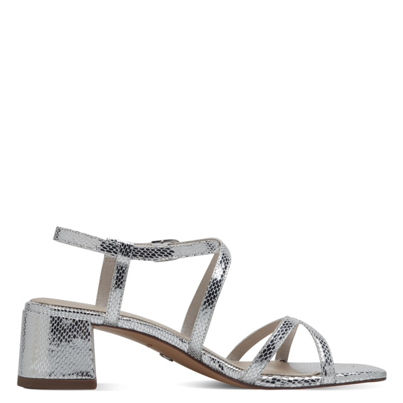 Heeled sandal - Silver