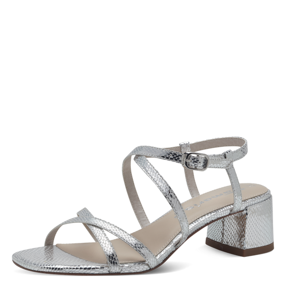 Heeled sandal - Silver