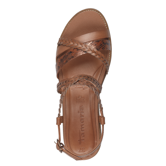 Heeled sandal - brown