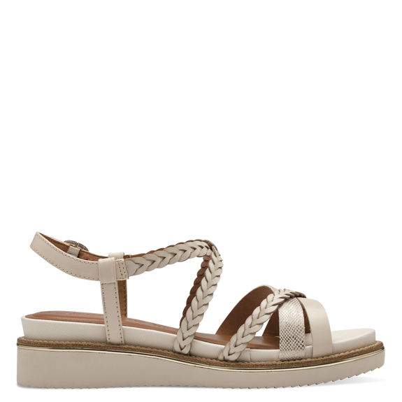 Heeled sandal - brown