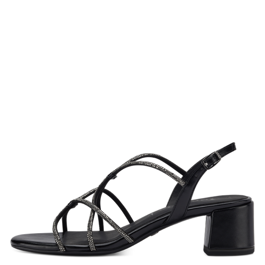 Heeled sandal - Black