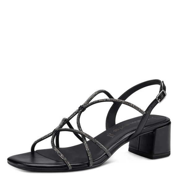 Heeled sandal - Black