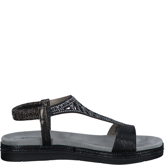 Heeled sandal - Black