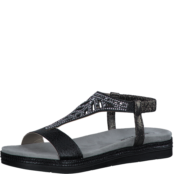 Heeled sandal - Black