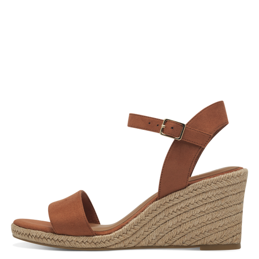 Heeled sandal - brown