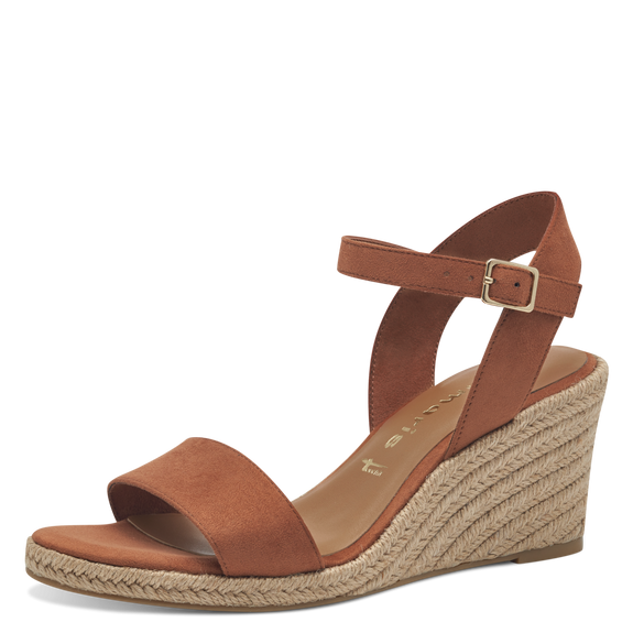 Heeled sandal - brown