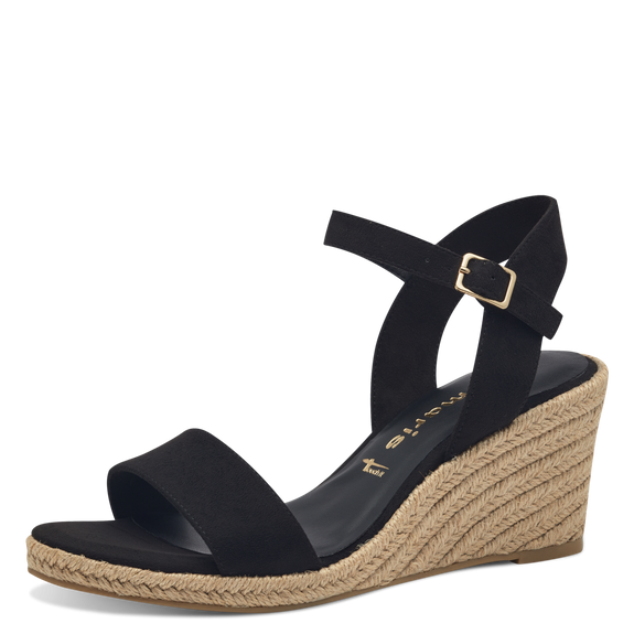 Heeled sandal - black