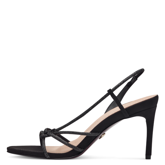 Heeled sandal - black