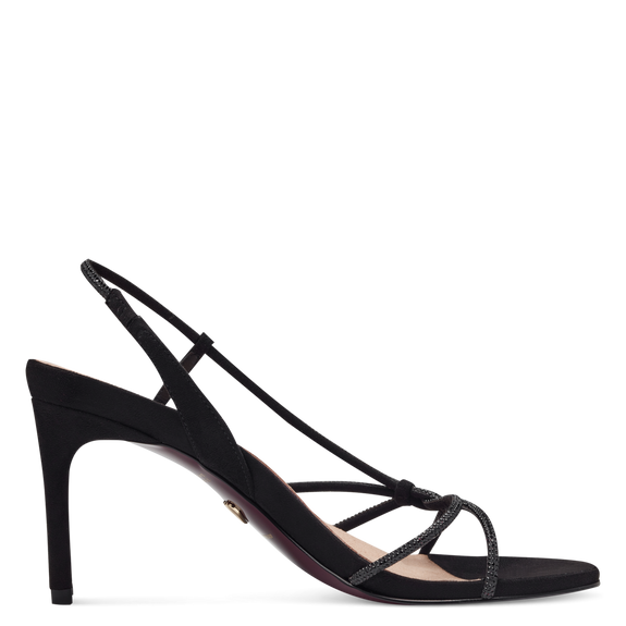 Heeled sandal - black