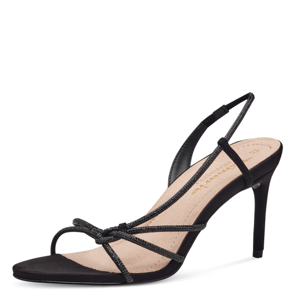 Heeled sandal - black