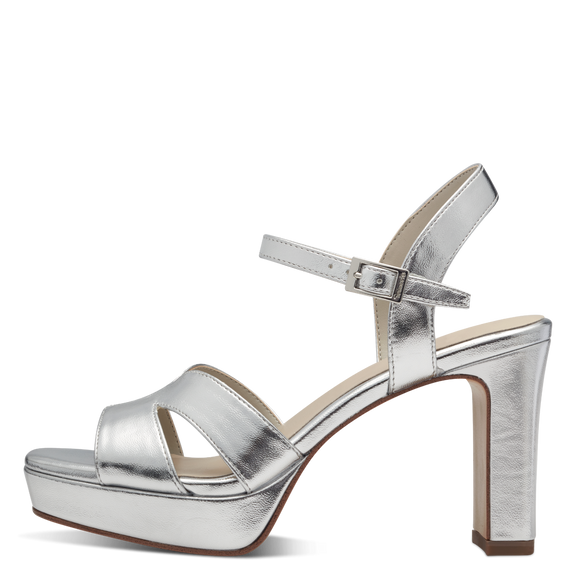 Heeled sandal - Silver