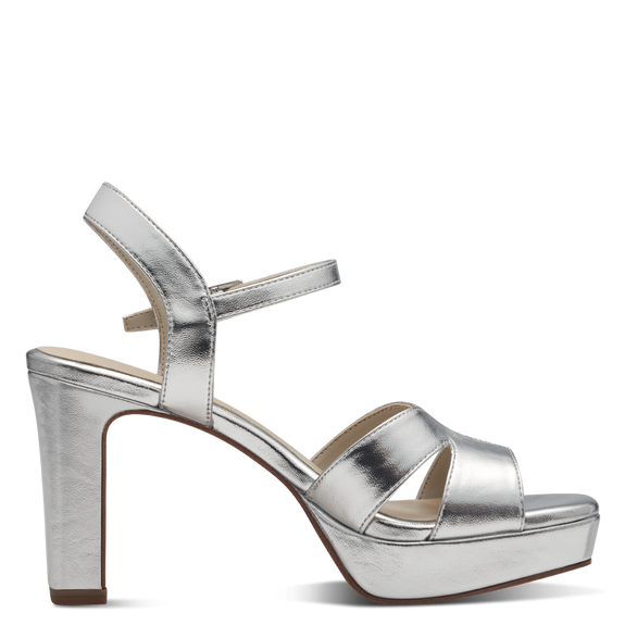 Heeled sandal - Silver