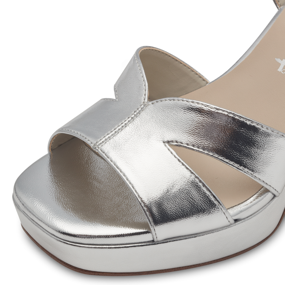 Heeled sandal - Silver