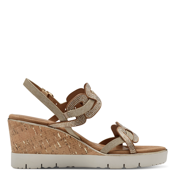 Heeled sandal - brown